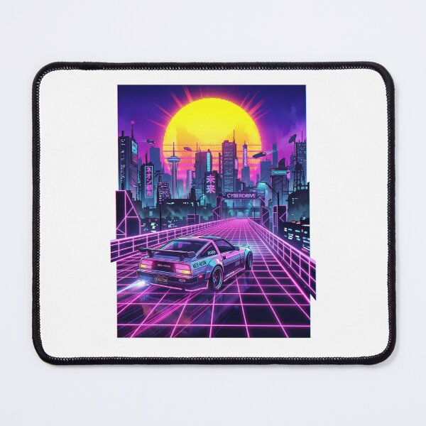 Item preview, Vaporwave Cyberpunk Dystopia 2026 Retro Neon Grid designed and sold by PictoVibe.