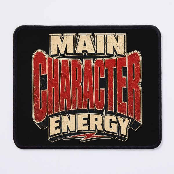 Item preview, "Main Character Energy" Bold Grunge Typography designed and sold by aashcreat.