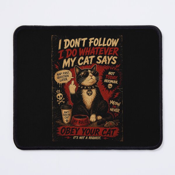 Item preview, Funny Boss Cat Attitude Vintage Rebel Feline Humor designed and sold by Modaozushi216.