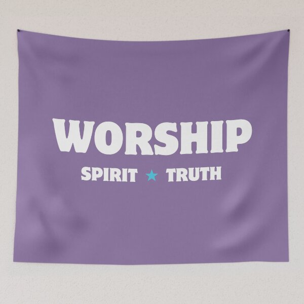 Item preview, Worship Spirit Truth John 4:24 Faith Looks Good designed and sold by FaithLooksGood.