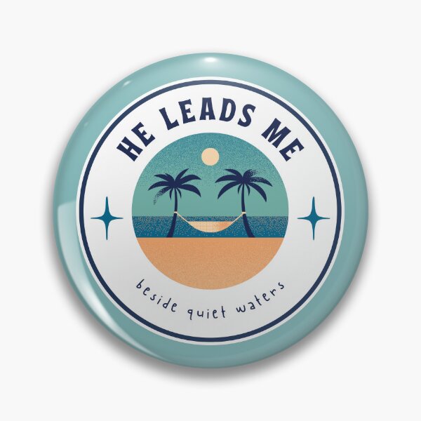 Item preview, He Leads Me Beside Quiet Waters Psalm 23 Faith Looks Good designed and sold by FaithLooksGood.