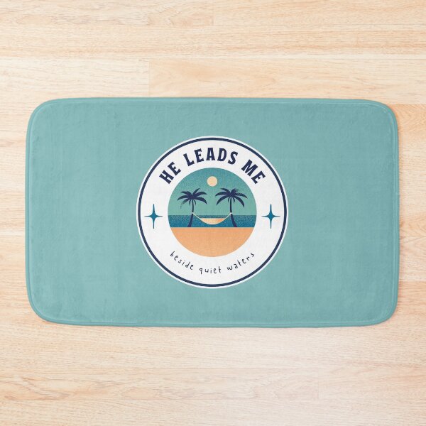 Item preview, He Leads Me Beside Quiet Waters Psalm 23 Faith Looks Good designed and sold by FaithLooksGood.