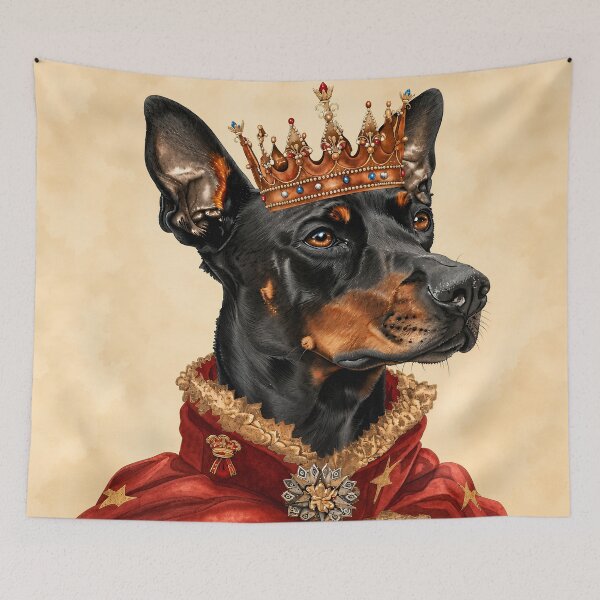 Item preview, Doberman Pinscher King Portrait designed and sold by prettykaler.