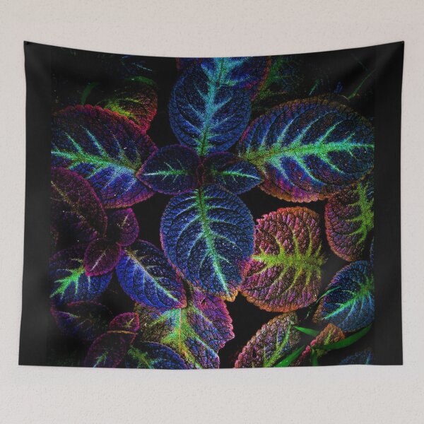 Item preview, Iridescent Leaves Glow Art designed and sold by Dew Drop Designs.
