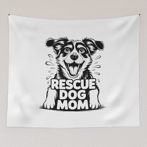 Item preview, Rescue Dog Mom – Proud Pet Adoption Design designed and sold by Cool-cat-art.
