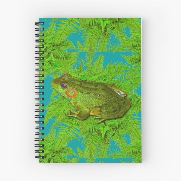 Item preview, GREEN SWAMP FROG & GREEN FERNS  designed and sold by sharlesart.
