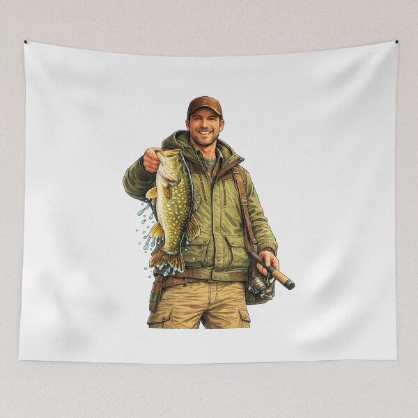 Item preview, Big Catch green designed and sold by Looplk.