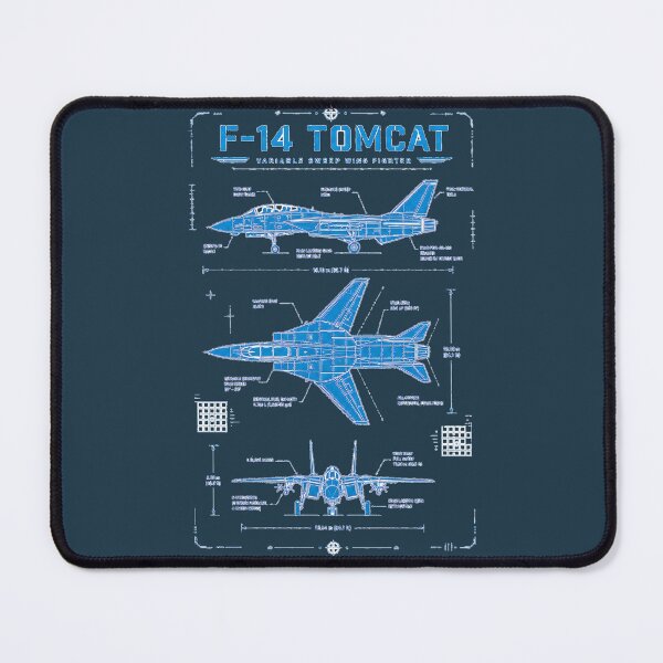 Item preview, F-14 Tomcat Blueprint Variable Sweep Wing Fighter Jet Design designed and sold by RockyLambda.