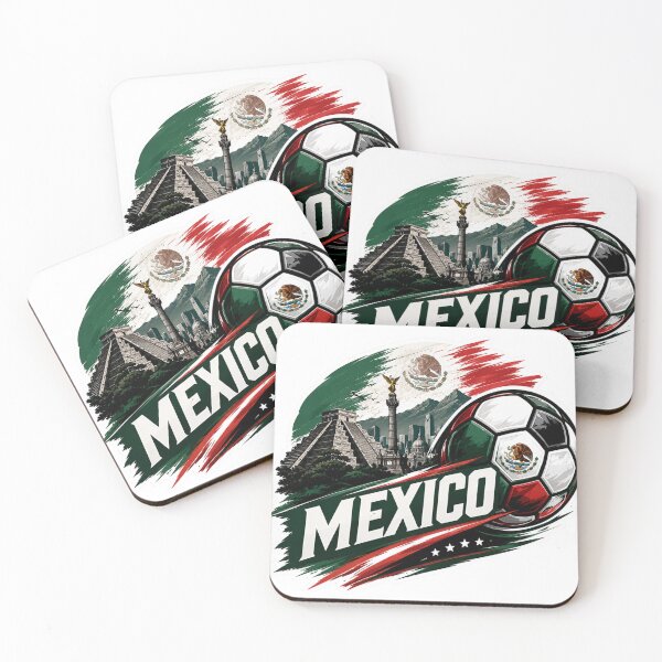 Item preview, Mexico Football Sticker for Fans Who Love Bold Football Culture | Minimal Soccer Design designed and sold by shlepyart.