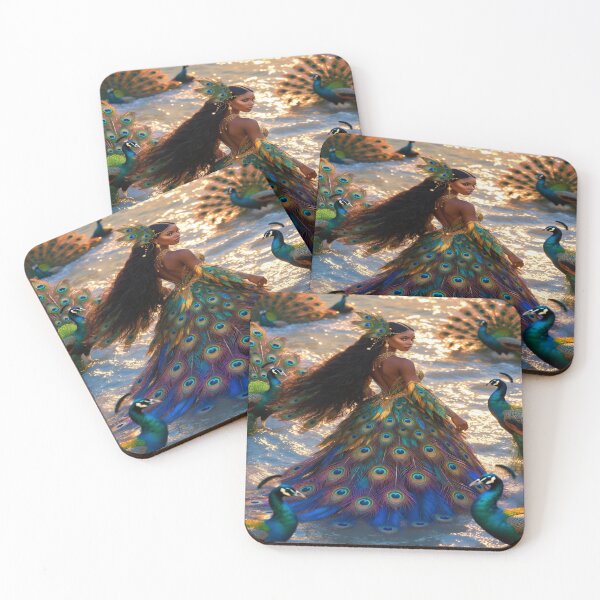 Item preview, “Oshun’s Peacock Throne: Queen of Rivers & Radiance” designed and sold by RavenCrow444.