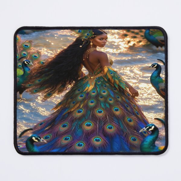 Item preview, “Oshun’s Peacock Throne: Queen of Rivers & Radiance” designed and sold by RavenCrow444.