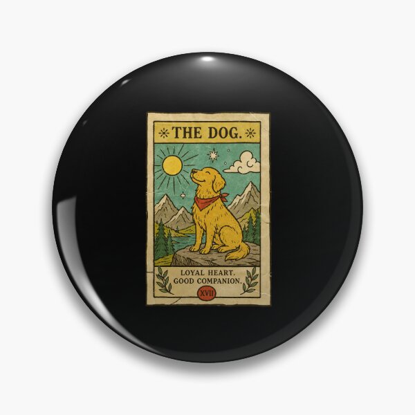Item preview, Vintage Dog Tarot Card Loyal Companion Mountain Adventure designed and sold by ferminhays.