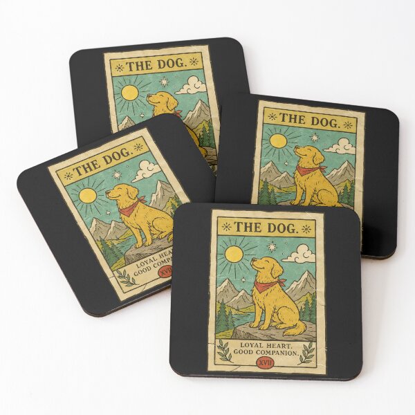 Item preview, Vintage Dog Tarot Card Loyal Companion Mountain Adventure designed and sold by ferminhays.