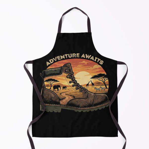 Item preview, Adventure Awaits Safari Hiking Boot Wildlife designed and sold by d247.