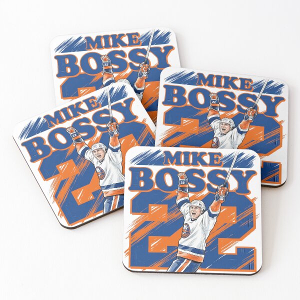 Item preview, Long Island Scoring Legend No. 22 – Retro Blue and Orange Hockey Art designed and sold by Thogan0416.