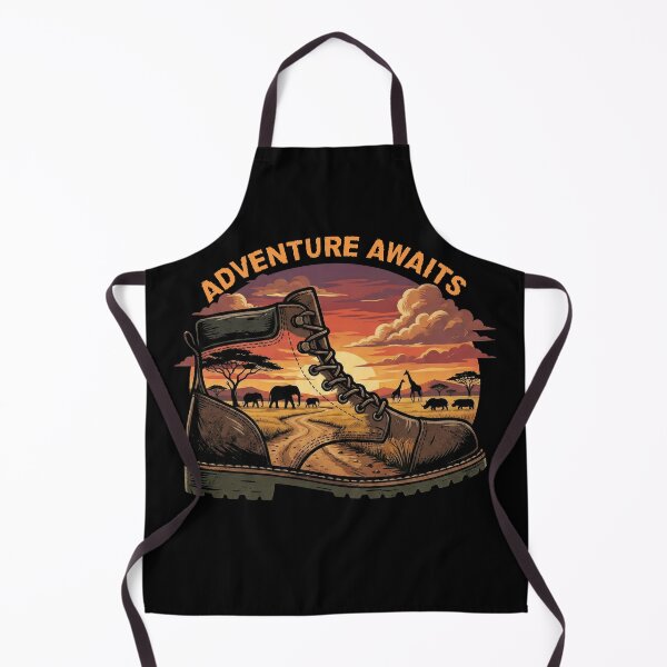 Item preview, Adventure Awaits Safari Hiking Boot Wildlife designed and sold by d247.