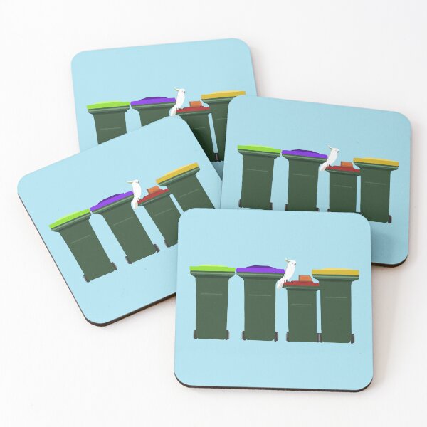Item preview, Cockatoo Bin Night Wheelie Bins designed and sold by Donnahuntriss.