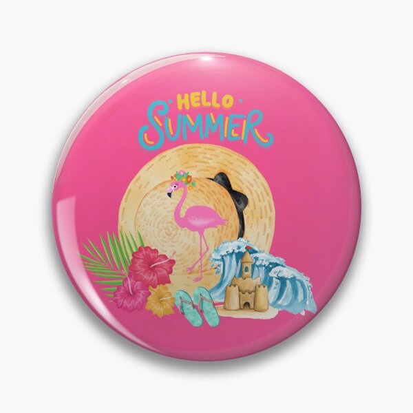 Item preview, Pink flamingo summer vacation  designed and sold by Kiraguapa.