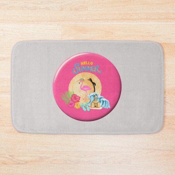 Item preview, Pink flamingo summer vacation  designed and sold by Kiraguapa.