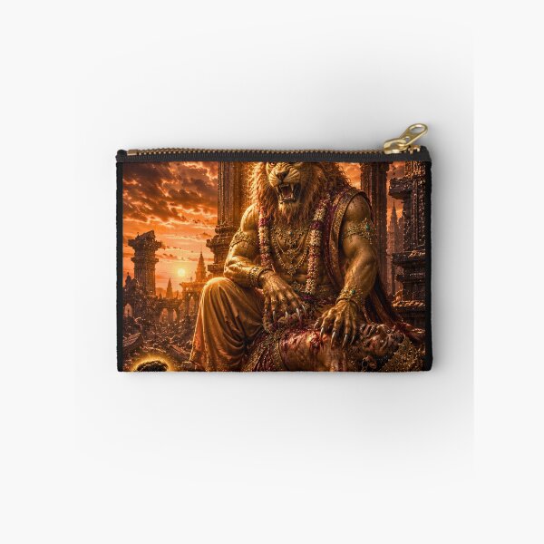 Item preview, Twilight Judgment of Narasimha | Divine Prophecy Hindu Art designed and sold by Homyar.