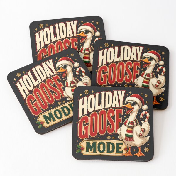 Item preview, Holiday Goose Mode Christmas Goose Shirt Funny Goose Lover Holiday PNG Festive Winter Gift designed and sold by VectorJoy.