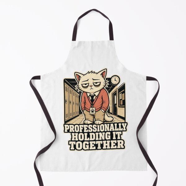 Item preview, Funny Teacher Gift Sarcastic Cat Lanyard Burnout Humor designed and sold by Gentlestate.