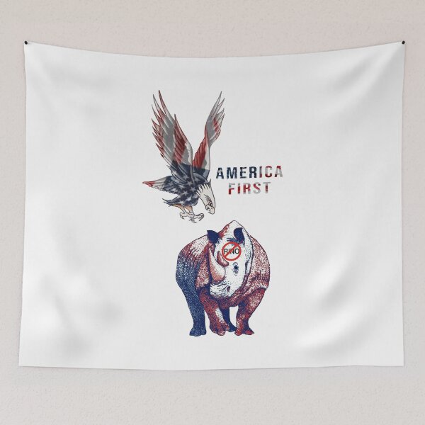 Item preview, America First Patriotic Eagle Anti-RINO - DRYSMIRK designed and sold by DrySmirk.
