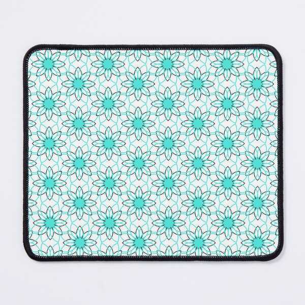 Item preview, Teal Daisy Seamless Pattern – Floral Repeat Design on White Background designed and sold by 555Design.