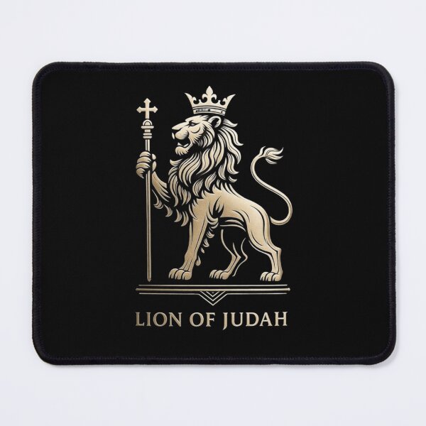 Item preview, Lion of Judah T-Shirt • Crowned Lion with Cross Scepter • Revelation 5:5 Christian Faith Apparel designed and sold by The imaginary unit..