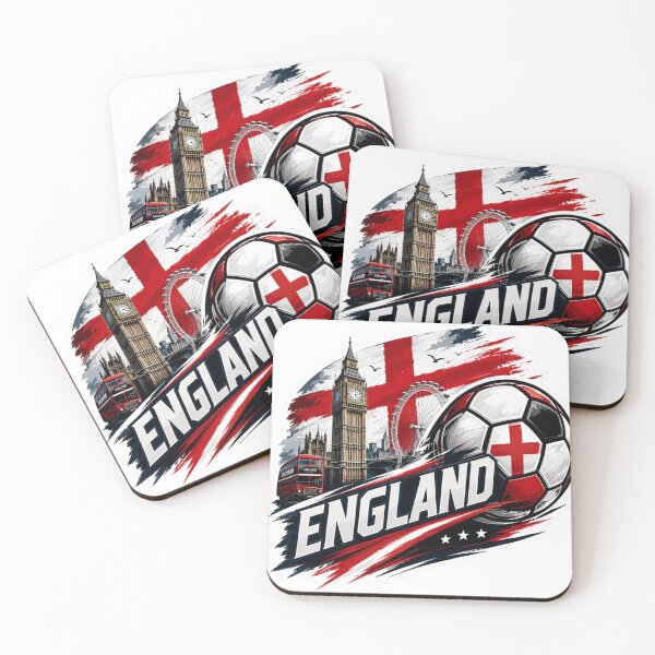 Item preview, England Football Sticker for Fans Who Love Classic Football Culture | Minimal Soccer Design designed and sold by shlepyart.