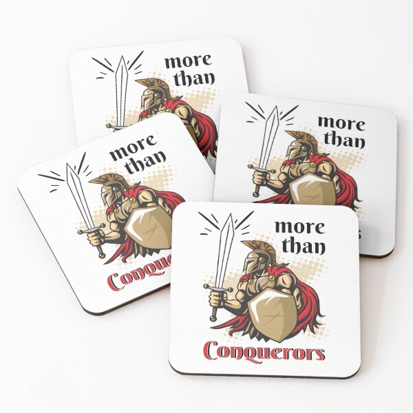 Item preview, More Than Conquerors Romans 8:37 Faith Looks Good designed and sold by FaithLooksGood.