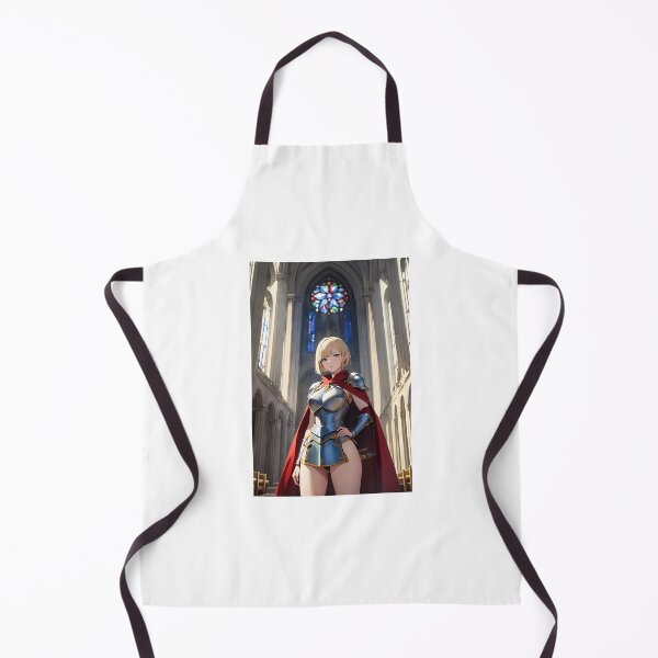Item preview, Blonde Paladin Knight in Gothic Cathedral designed and sold by iloveanimechibi.