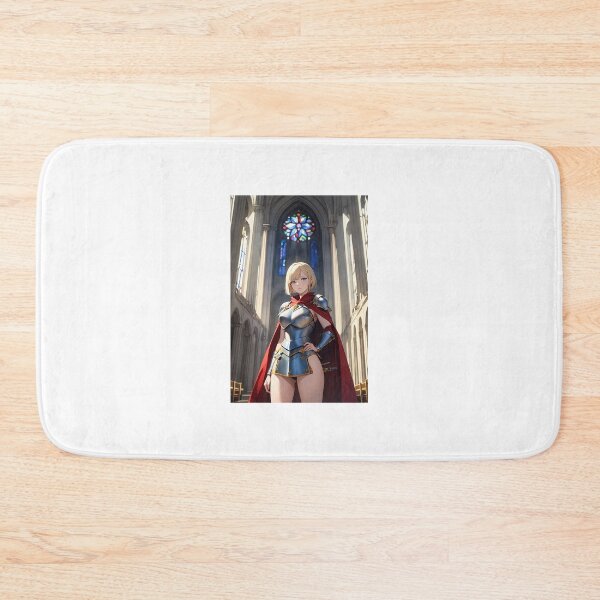 Item preview, Blonde Paladin Knight in Gothic Cathedral designed and sold by iloveanimechibi.
