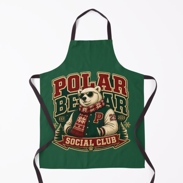 Item preview, Polar Bear Social Club Shirt Winter Animal Shirt Cozy Christmas Winter PNG Bear Lover Gift designed and sold by VectorJoy.