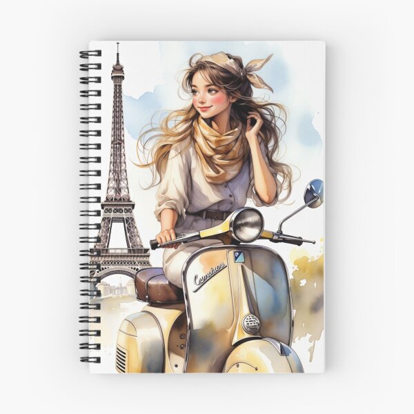 Artikelvorschau, Paris Scooter Watercolor Wall Art, Eiffel Tower Fashion Print, French Travel Illustration, Parisian Chic Decor, Printable Paris Artwork entworfen und verkauft von GalleryPeak.