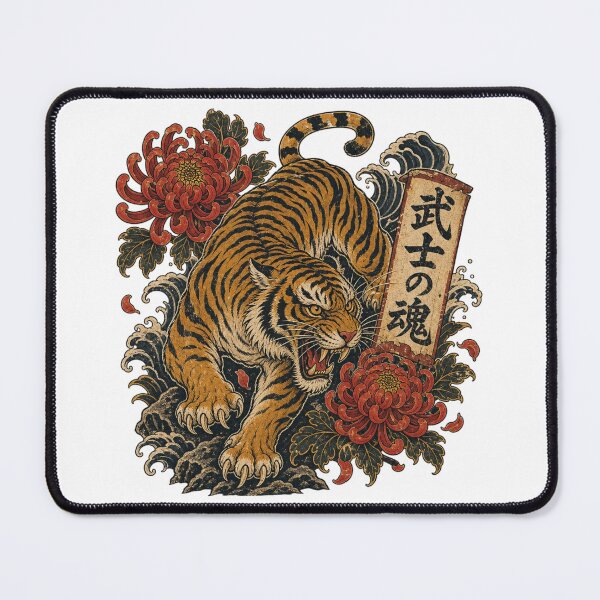 Item preview, Japanese Fighting Tigers Vintage Graphic designed and sold by ChaosThreadsCo.