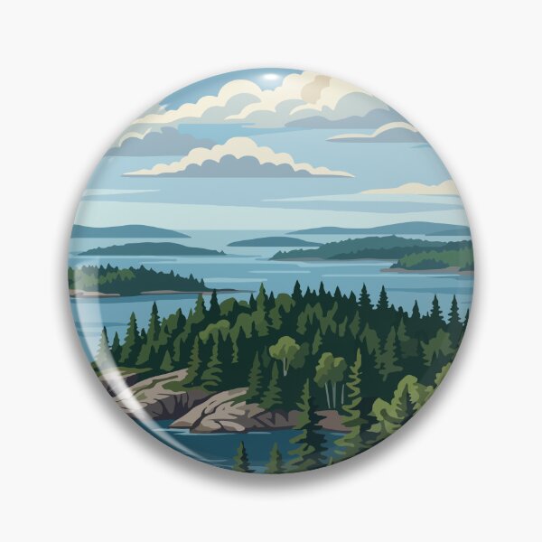 Item preview, Isle Royale National Park USA Travel Vintage designed and sold by RareDeerArt.