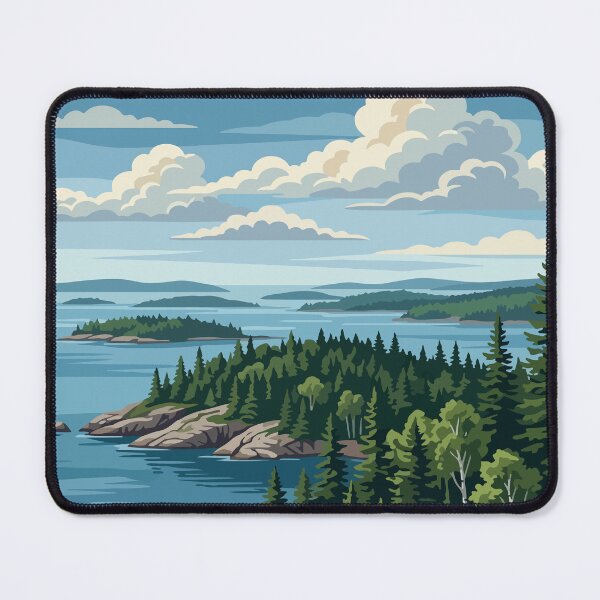 Item preview, Isle Royale National Park USA Travel Vintage designed and sold by RareDeerArt.