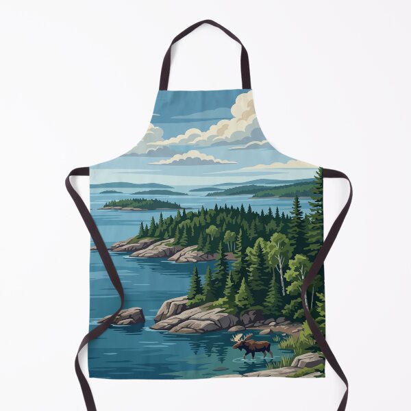 Item preview, Isle Royale National Park USA Travel Vintage designed and sold by RareDeerArt.