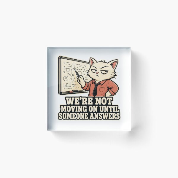 Item preview, Funny Teacher Gift Sarcastic Cat Humor Educator Appreciation designed and sold by Gentlestate.