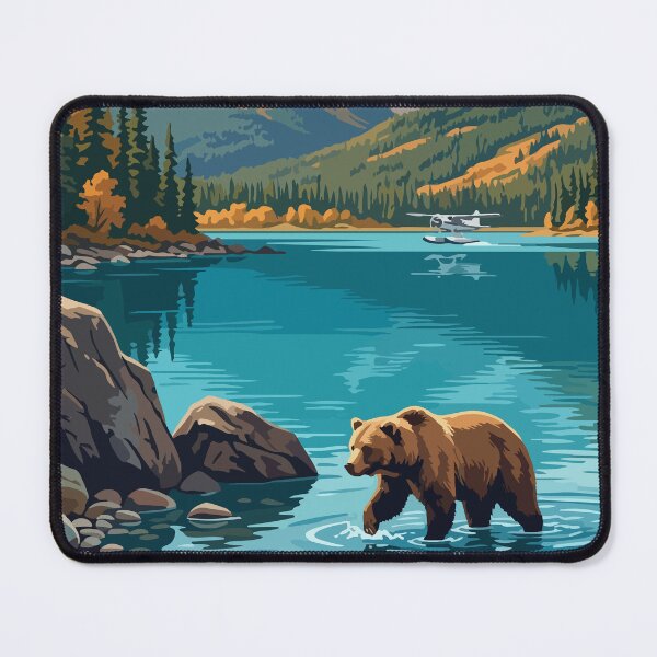 Item preview, Lake Clark National Park USA Travel Vintage designed and sold by RareDeerArt.