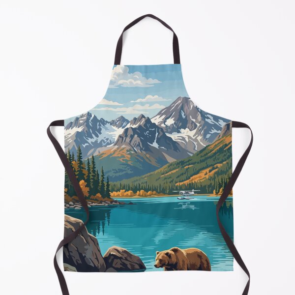 Item preview, Lake Clark National Park USA Travel Vintage designed and sold by RareDeerArt.