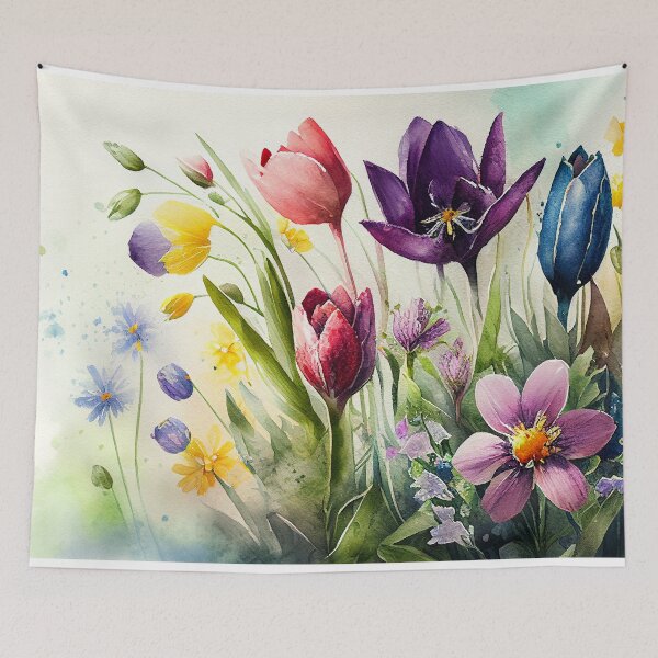 Item preview, Beautiful spring flowers painting designed and sold by Art-spree.