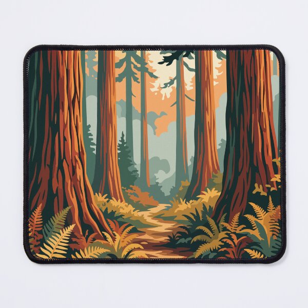 Item preview, Redwood National Park USA Travel Vintage designed and sold by RareDeerArt.