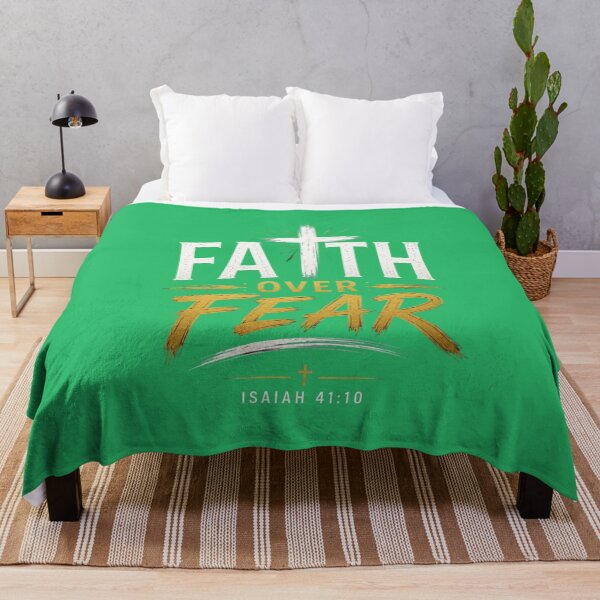 Item preview, Faith Over Fear Christian T-Shirt Design Isaiah 41:10 designed and sold by Jesusloverbrand.