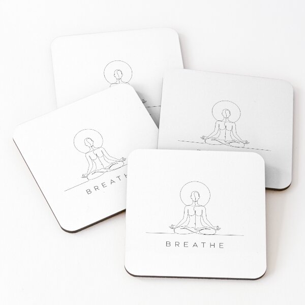 Item preview, Minimalist Black Line Art Meditating Yoga Figure designed and sold by Osmose-Studio.