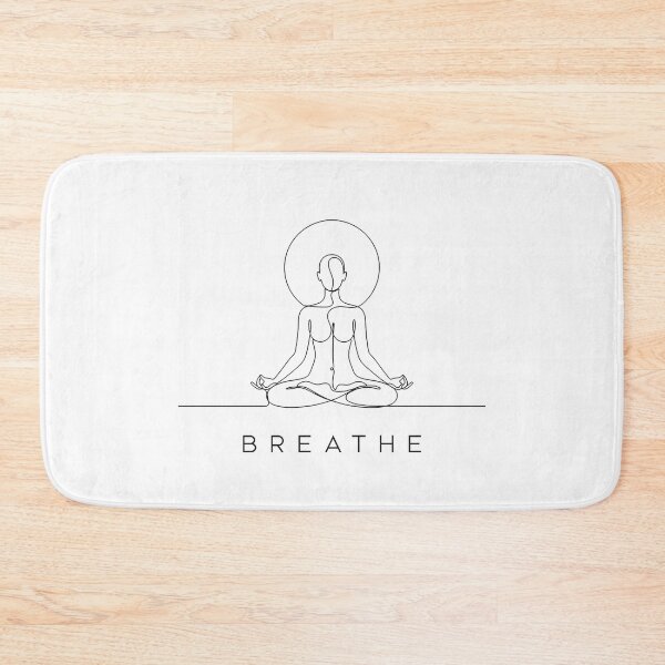 Item preview, Minimalist Black Line Art Meditating Yoga Figure designed and sold by Osmose-Studio.