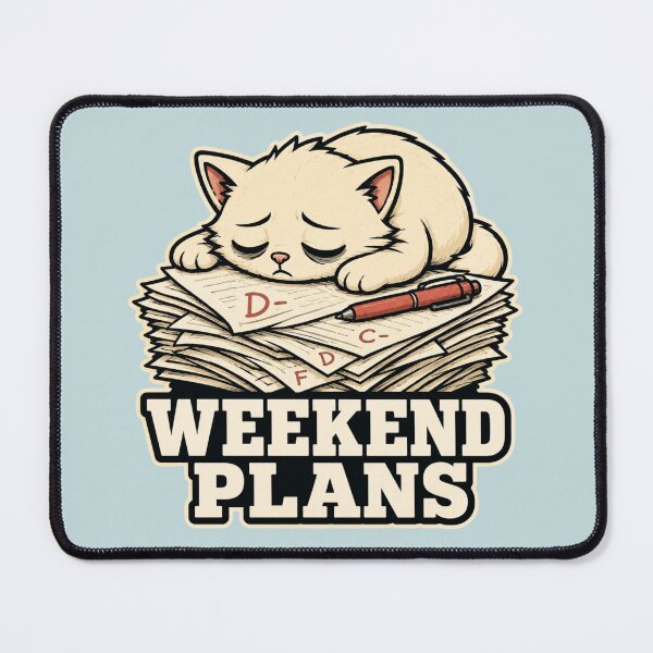 Item preview, Funny Teacher Gift Sarcastic Cat Grading Burnout Humor designed and sold by Gentlestate.