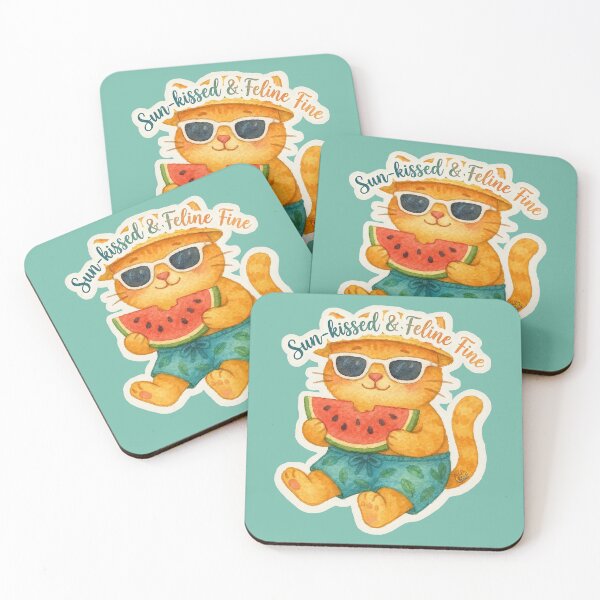 Item preview, Sun-Kissed & Feline Fine Watermelon Cat designed and sold by CAutumnTrapp.