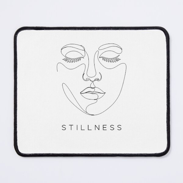 Item preview, Minimalist Black Line Art Serene Face designed and sold by Osmose-Studio.